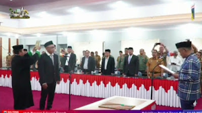 Akhirnya Gubernur Sulteng Resmi Melantik Muhamad Neng ST. MM Sebagai Kadishut Sulteng Definitif