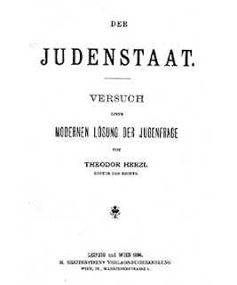 Herzl's book "Der Judenstaat" ("The Jewish State").