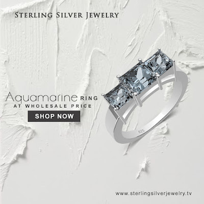 aquamarine silver rings wholesale