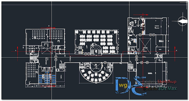 Cultural center in AutoCAD 