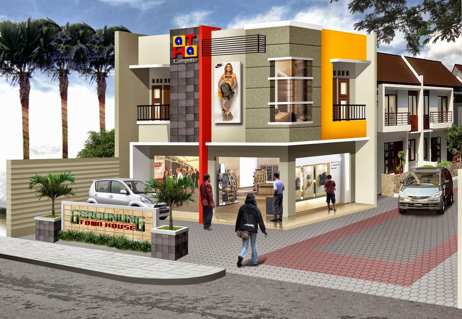 The 2-storey Shophouse Image Design  Nyoke House Design