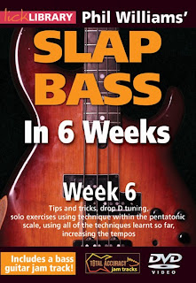 dvd belajar bass, lick Library - Slap Bass In 6 Week - Week 6, jual dvd belajar bass, dvd bass