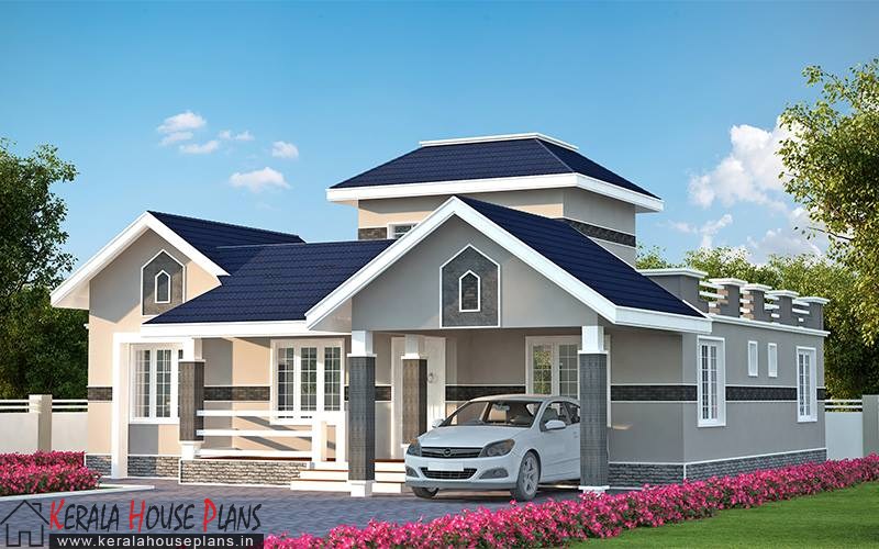  Three  Bedroom  kerala model  House  plan 