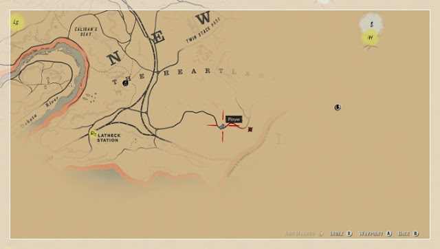 Red Dead Redemption 2 treasures, locations, map