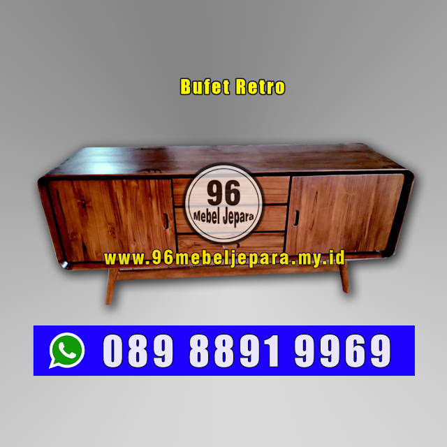 Bufet Jepara Retro Kirim Rakit, Bufet Retro Kirim Sigaluh, Bufet Minimalis Retro Kirim Susukan