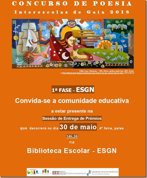 cartaz entrega prémios BE-ESGN