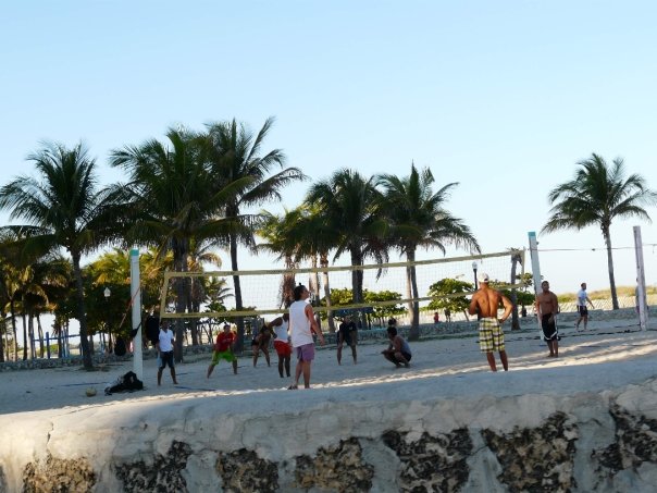 promenade sur Ocean Drive Miami