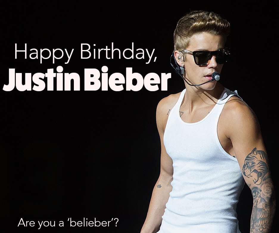 Justin Bieber's Birthday Wishes Images download