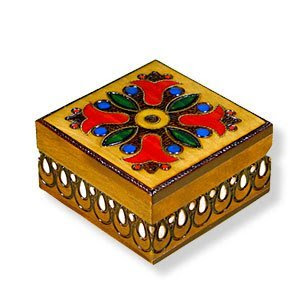 Traditional Polish Wooden Keepsake Box Handcraft