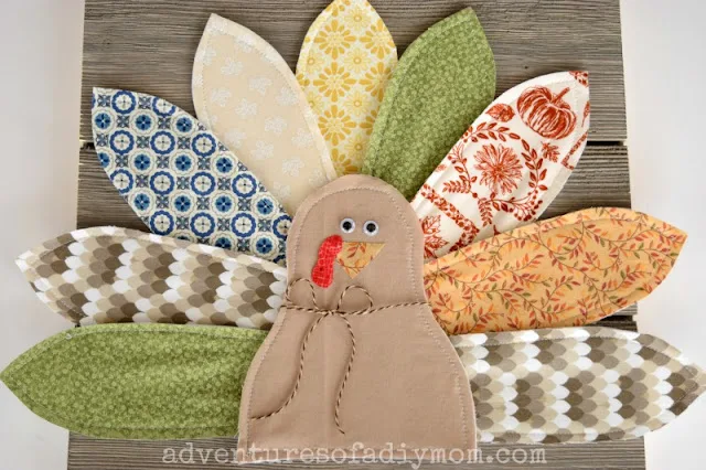 fabric turkey craft