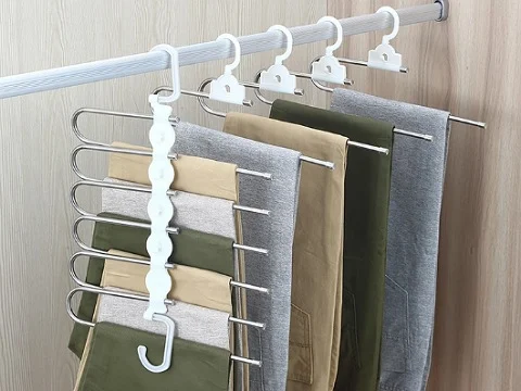 5 in 1 Stainless Steel Foldable Hangers for Clothes