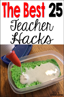 Teacher hacks for primary classrooms, kindergarten first and second grade teacher tips for time saving  money .  Learn how to  cut corners and save time with these tips