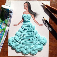 Edgar Artis crea impresionantes ilustraciones de moda utilizando alimentos y comidas