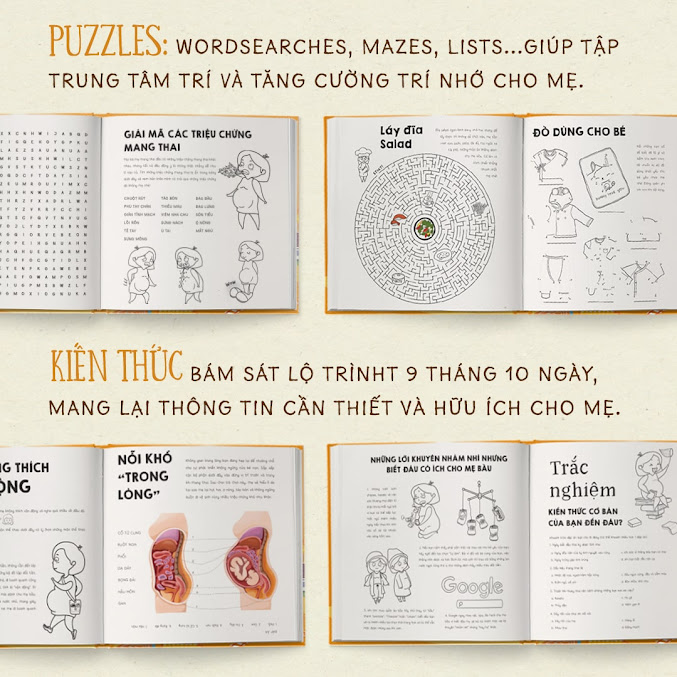 [A116] Activity book: Trọn bộ sách thai giáo hay nhất cho Bà Bầu