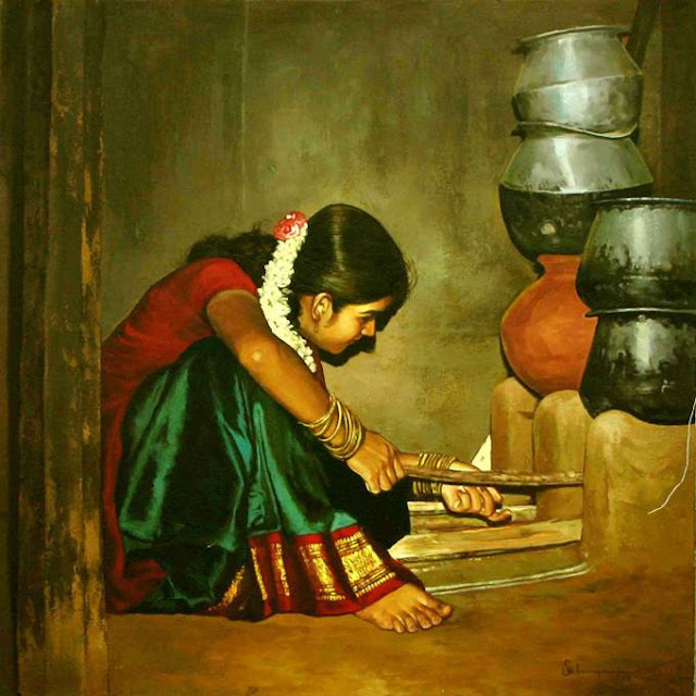 Paintings of Dravidian Women6