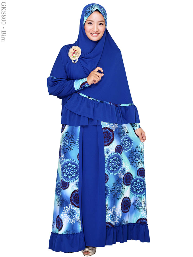 Contoh gambar  Baju  Gamis  Muslimah yg lagi trend Elneddy 