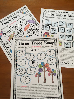 Multiplication Bump Games - 27 Printable Games