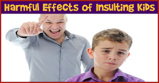 Harmful effects of insulting a child and a father insulting the son