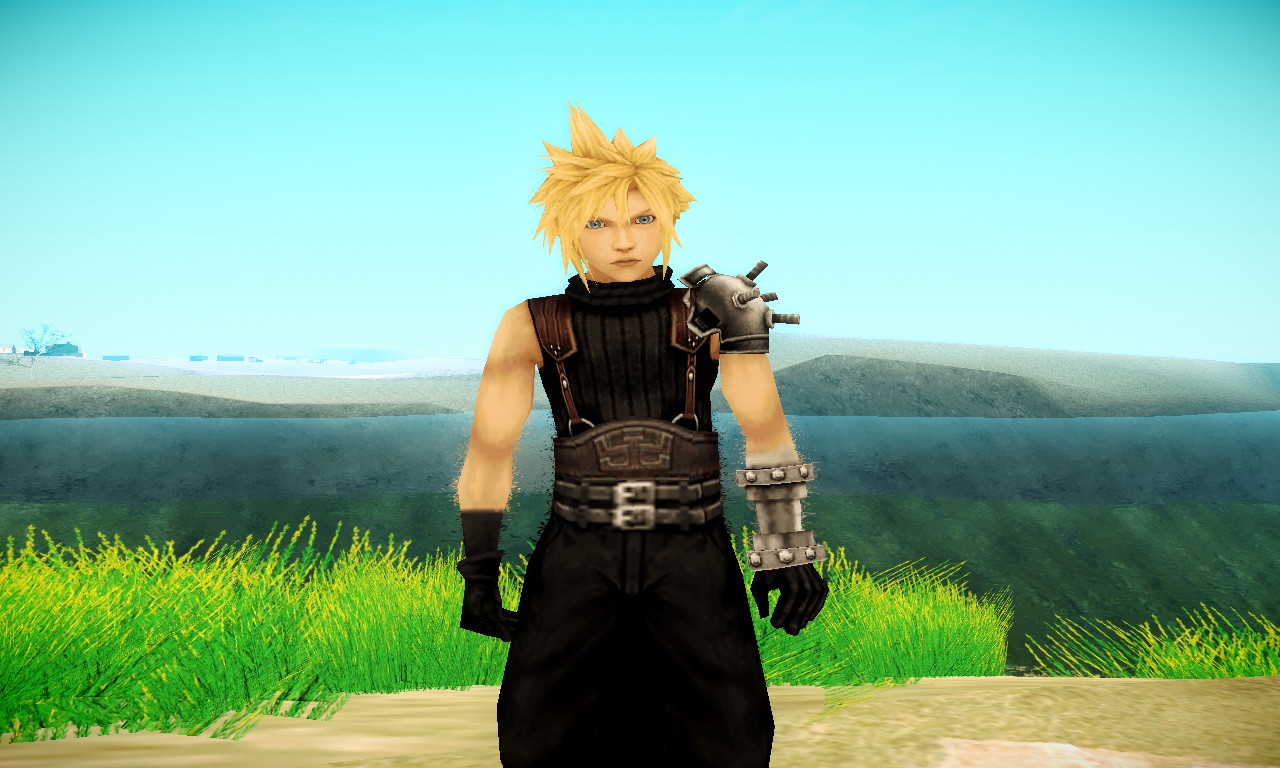 Cloud Strife - Final Fantasy 7 G-Bike