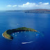 The Crescent-Shaped Molokini Crater in Hawaii.