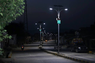 GoKP installed Solar Lights in Sabir Abad, Karak