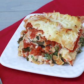 Mushroom, Eggplant, Kale Lasagna | The Sweets Life