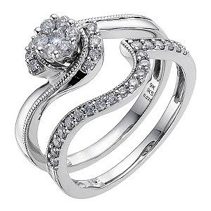 H samuel wedding ring set