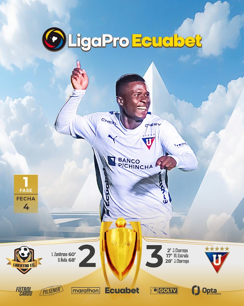 Libertad perdió 2-3 ante LDU en Loja por la cuarta fecha de LigaPro en cotejo diferido
