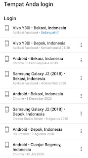 Cara mengetahui akun facebook dibajak orang lain