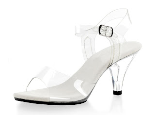 clear wedding shoes