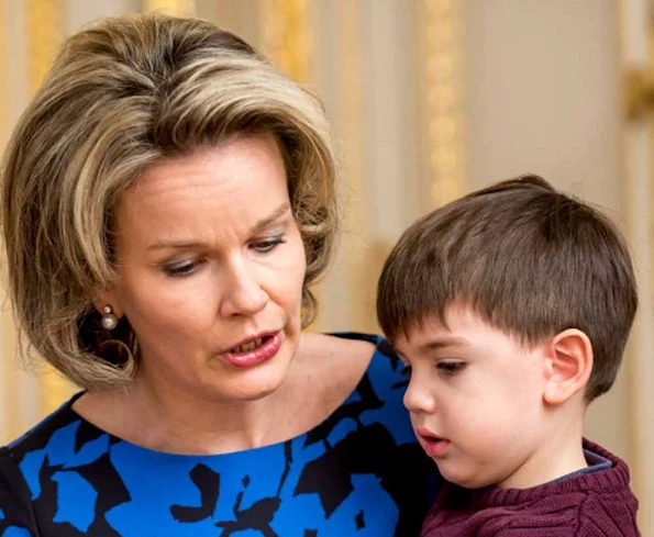 Queen Mathilde of Belgium took part in an event during the ‘Week of Reading Aloud’ organised by non-profit association ‘Iedereen Leest’