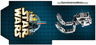 Star Wars Lego, Free Printable Tea Bag.