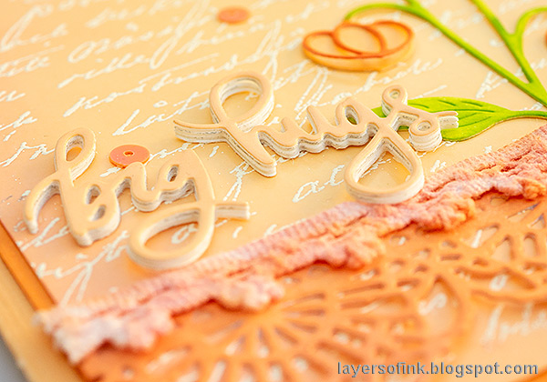 Layers of ink - Peach Card Tutorial by Anna-Karin Evaldsson.