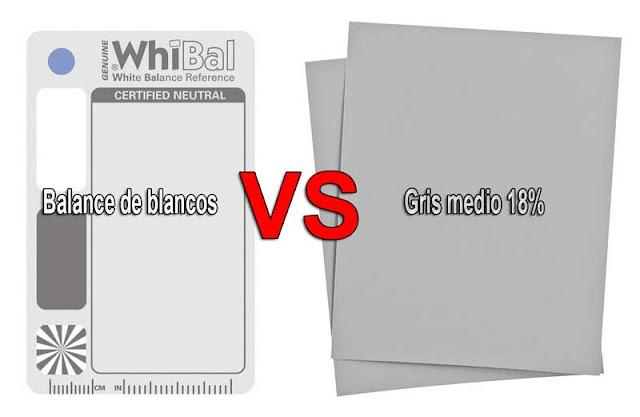 Tarjeta de gris vs tarjeta de blanco