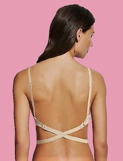 Multi-way backless bra.