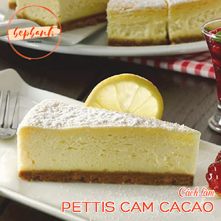 Cách làm bánh Pettis cam cacao nước Pháp