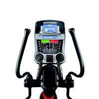 2013 Schwinn 470 console, with Dual Track blue backlit LCD screens, image