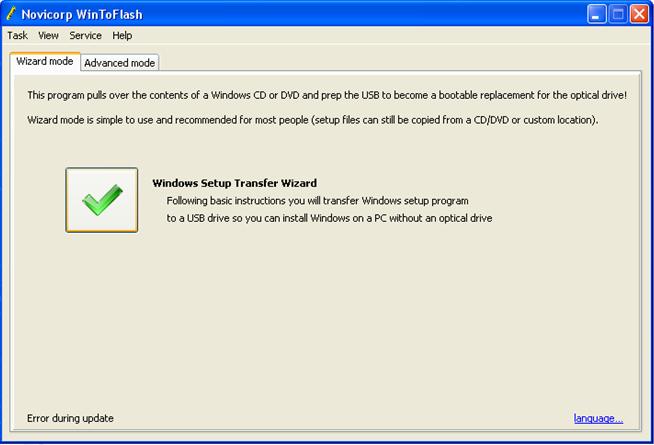 cara install windows 7 lewat flashdisk Persetujuan menggunakan wintoflash transfer wizard