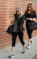 Khloe Kardashian out for a workout with Nicole Richie