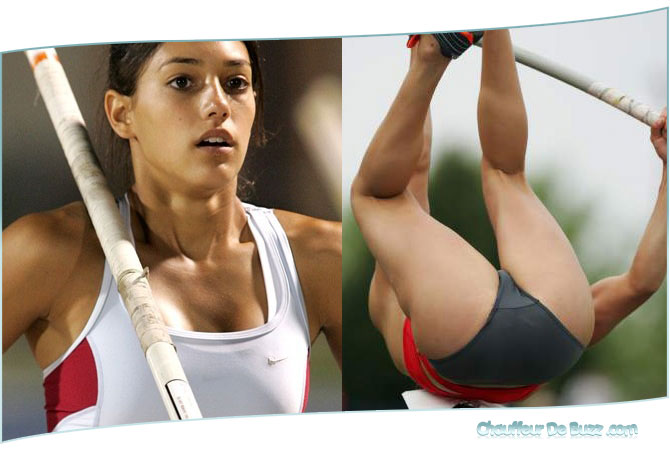 Allison Stokke is an 18 year old pole vaulter who's reaching celebrity