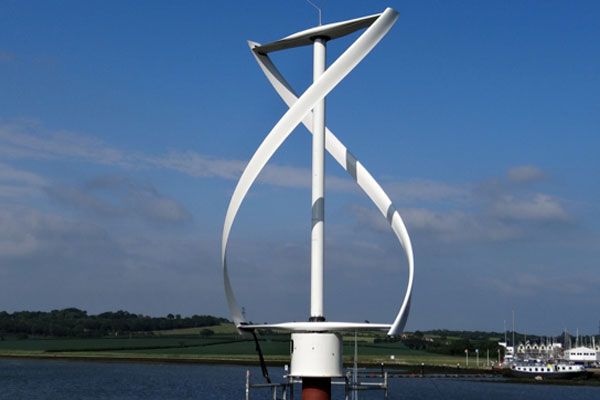 Wind’s 6kW vertical axis wind turbine, the model for the one which 