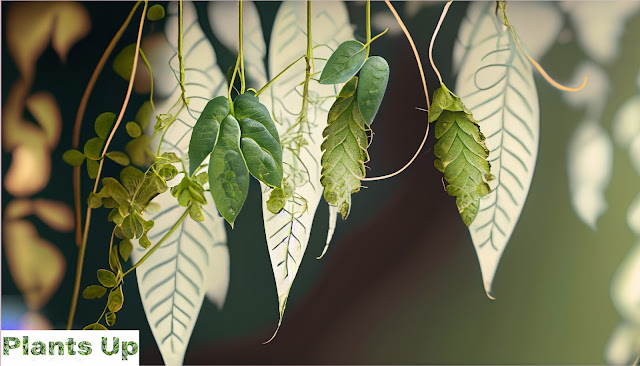Capture the Tranquil Beauty: A Close-up of Delicate Hanging Plant Leaves