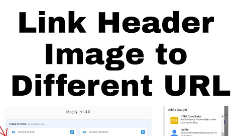 How To Link Blogger Header Image To Different Url?