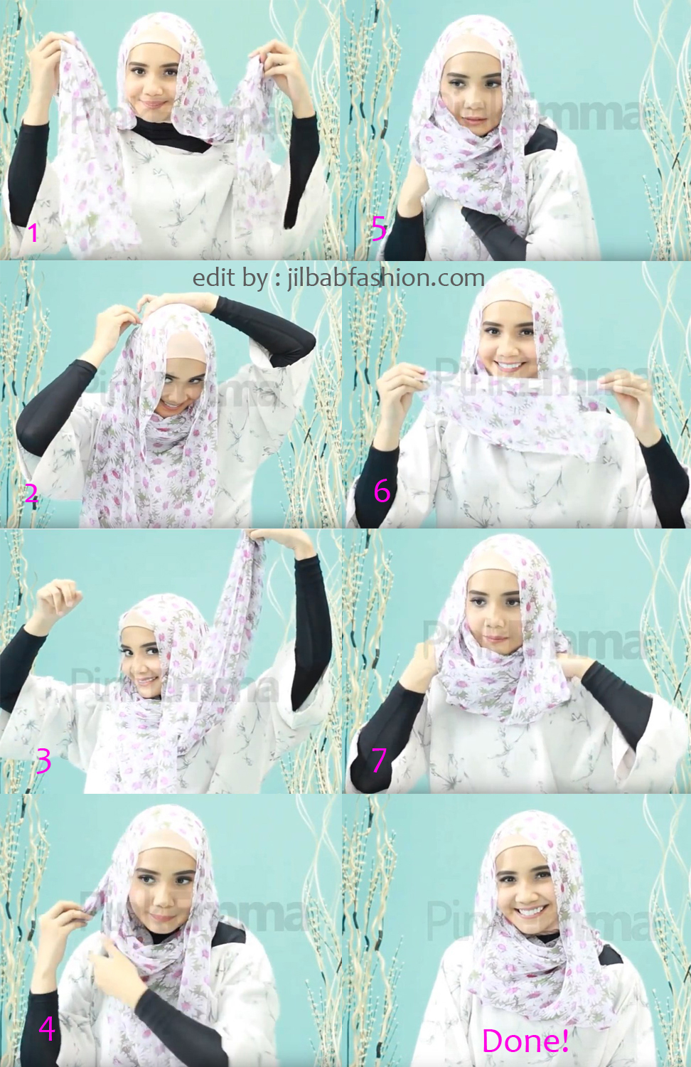 Tutorial Hijab Segi Empat Zaskia Sungkar Tutorial Hijab Paling