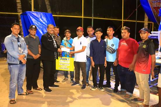 Turnamen Futsal Desa Sikabu  Pariaman Selatan Berakhir, Astoto FC Padang Juara Pertama