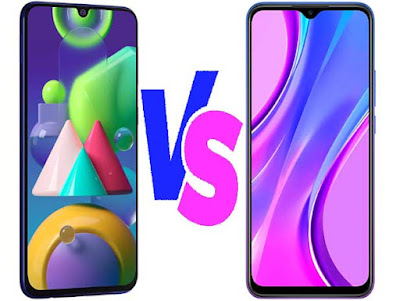 Samsung Galaxy M21 (Midnight Blue, 4GB RAM, 64GB Storage) & Redmi 9 Prime (Space Blue, 4GB RAM, 128GB Storage) Comparison