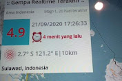 Lutim Diguncang Gempa 4,9 Skala Richter