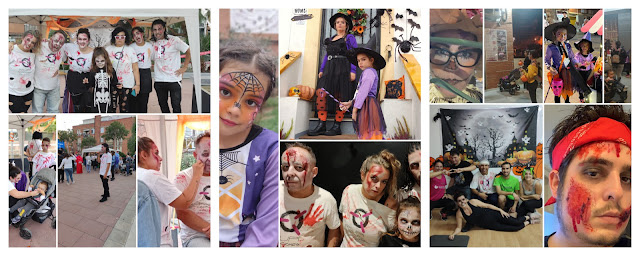 collage de fotos de las actividades realizadas en este halloween/castañada 2022