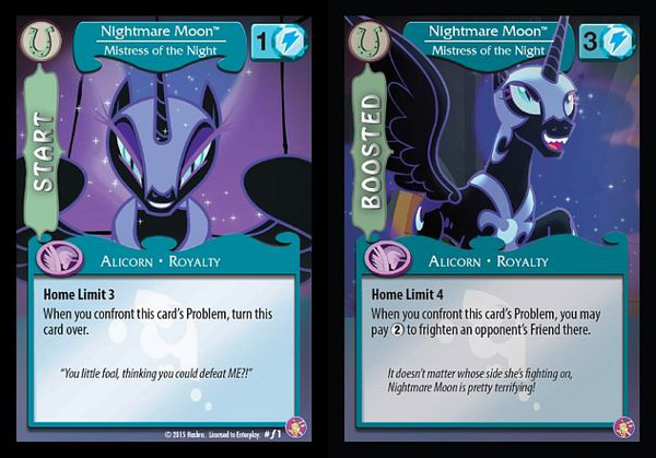 MLP Nightmare Moon, Mistress Of The Night CCG Cards  MLP 