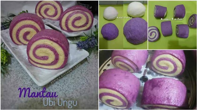 Resep Membuat Mantau Ubi Ungu by Xenia Sari